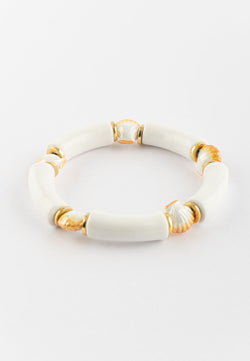 White shells chunky bracelet
