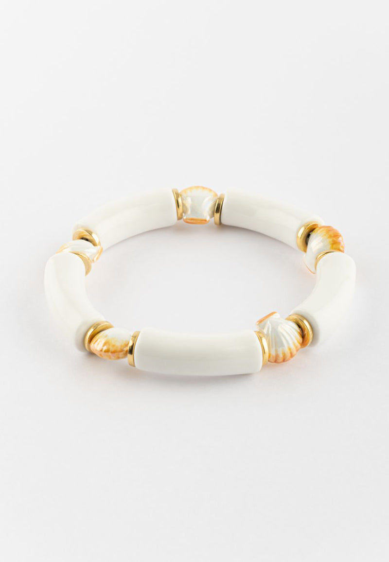 White shells chunky bracelet