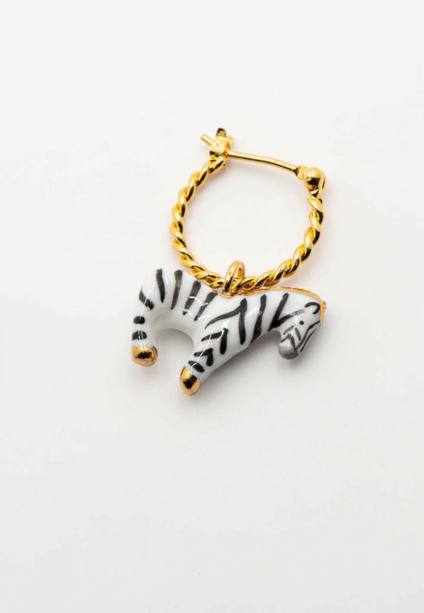 Zebra Mini Earring