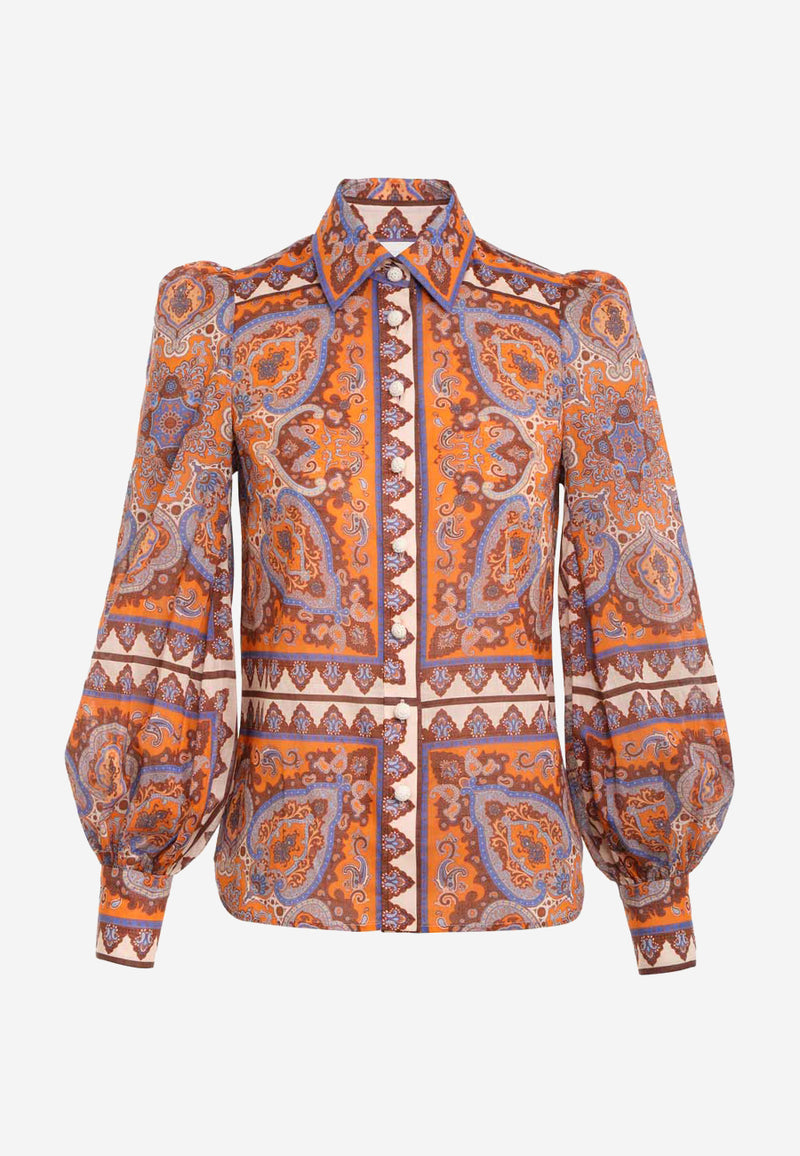Halcyon blouson blouse