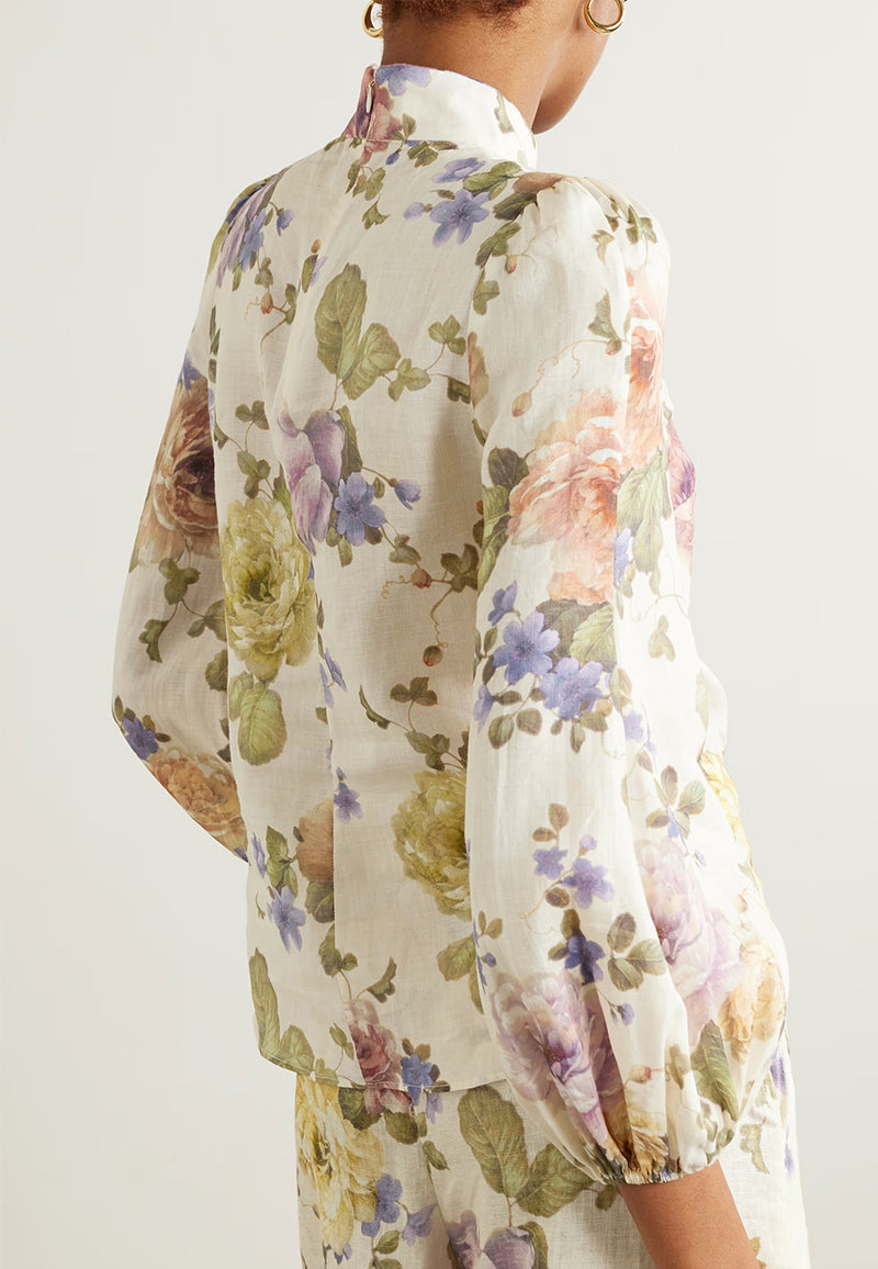 Luminosity buttoned blouse