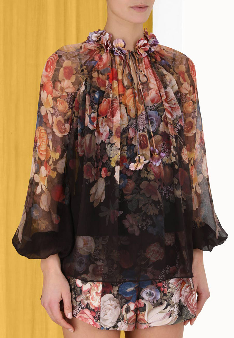 Luminosity floral blouse