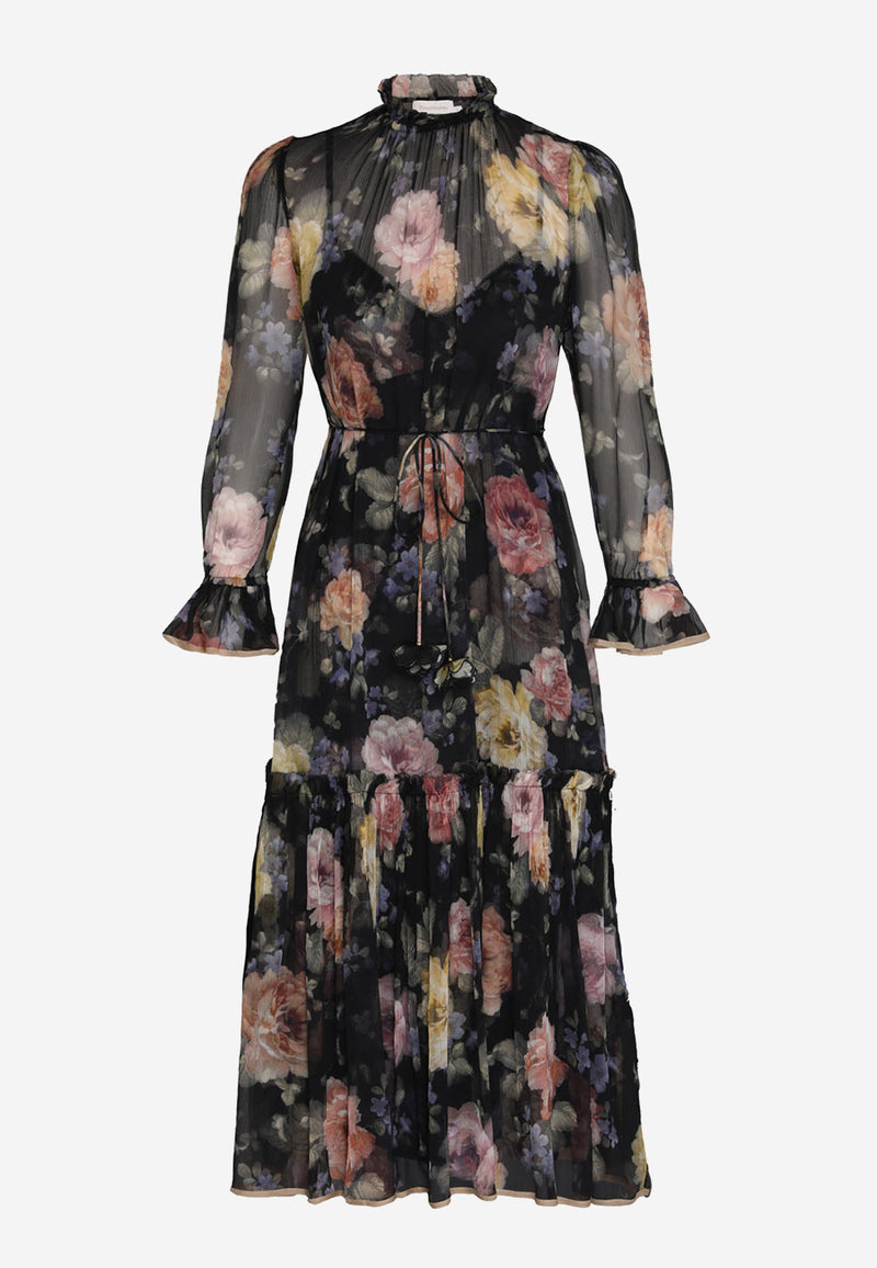 Luminosity tubular midi dress