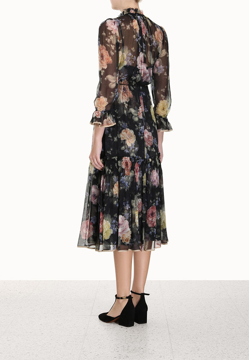 Luminosity tubular midi dress