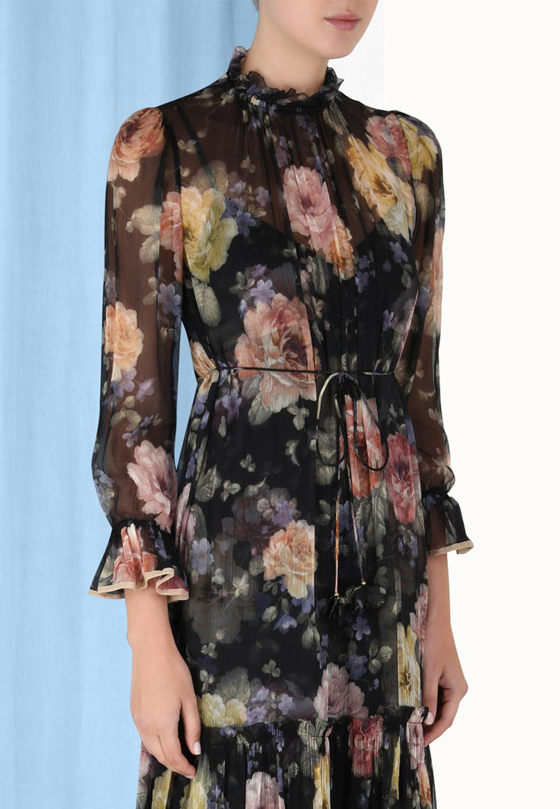 Luminosity tubular midi dress