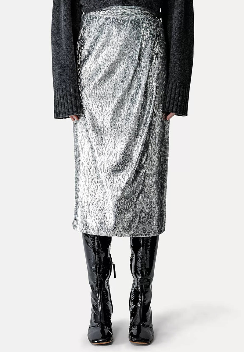 Encanto lurex velvet skirt