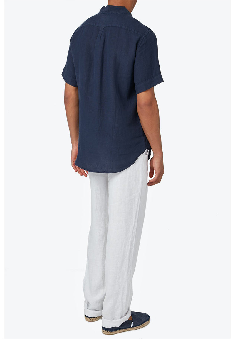 Manjack short sleeve linen shirt