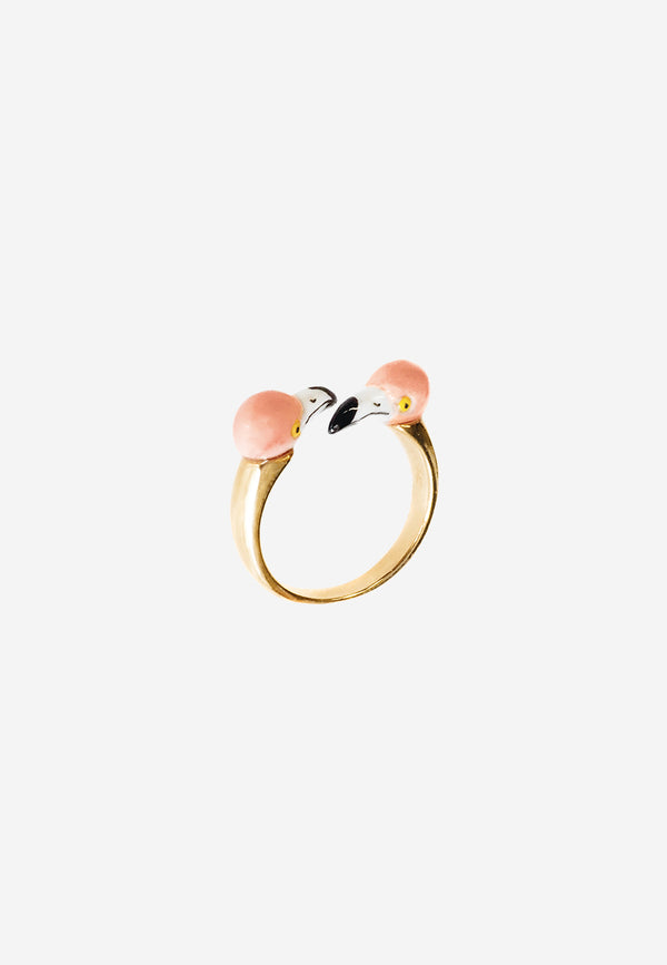 Flamingo face to face ring