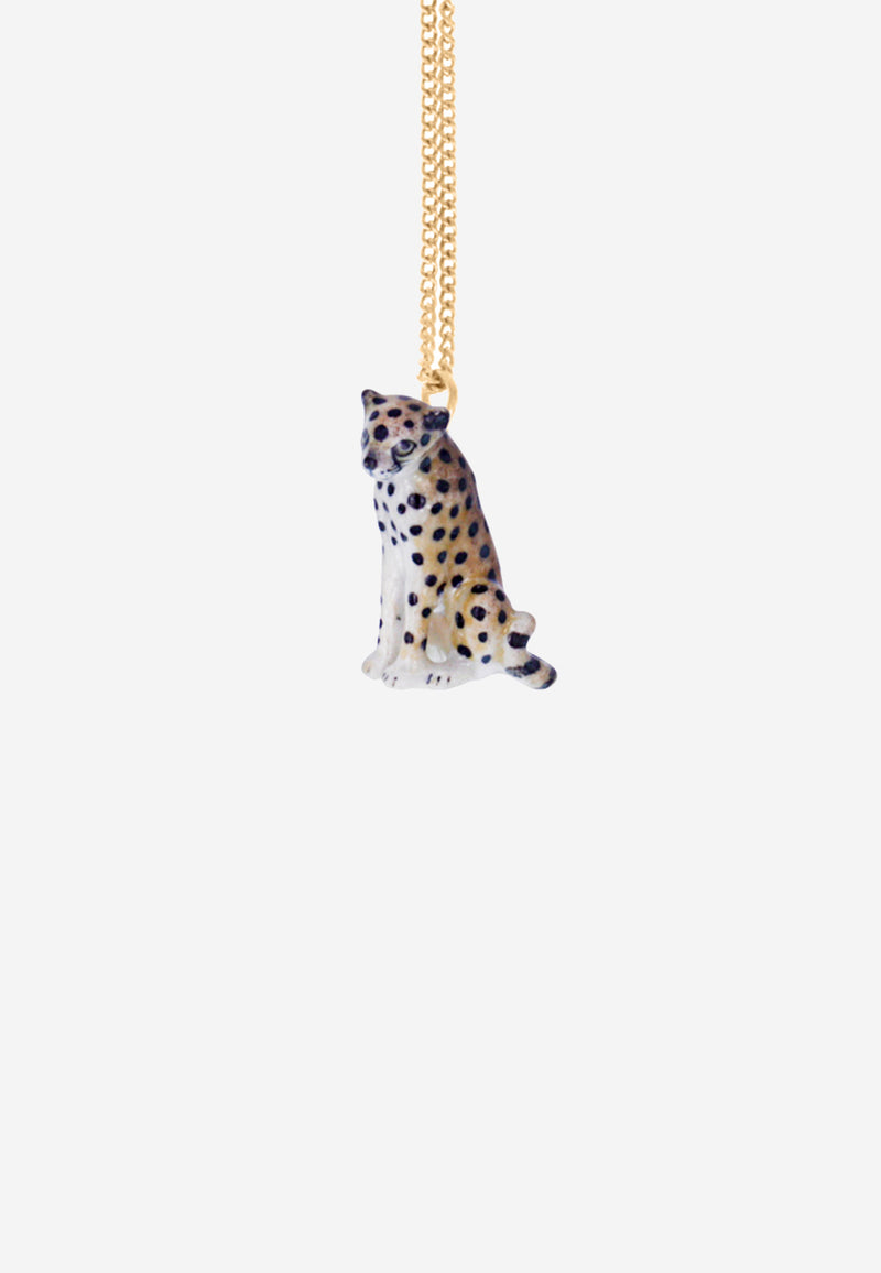 Cheetah mini necklace