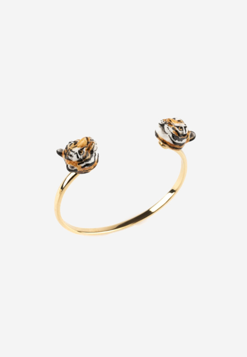 Tiger face to face bracelet