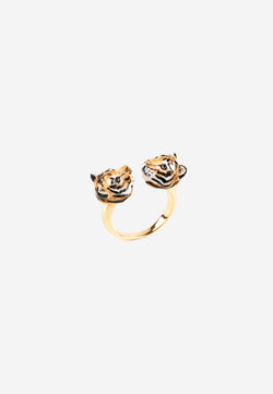 Tiger face to face ring