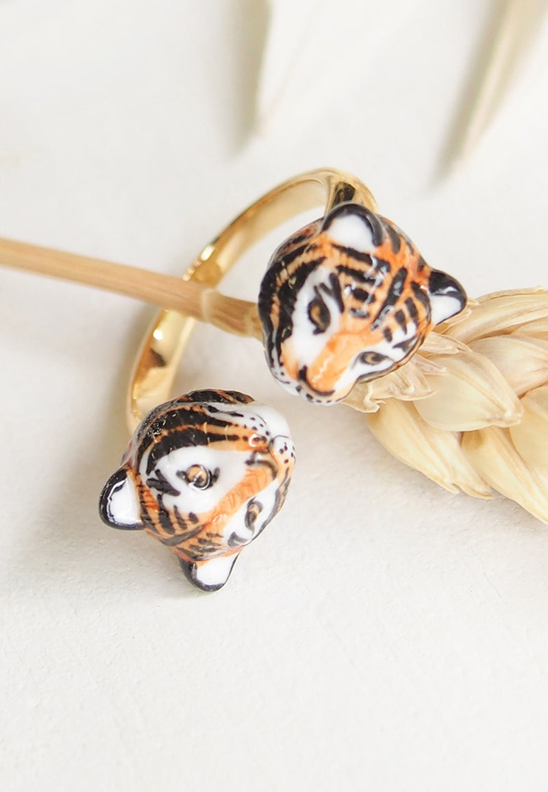 Tiger face to face ring