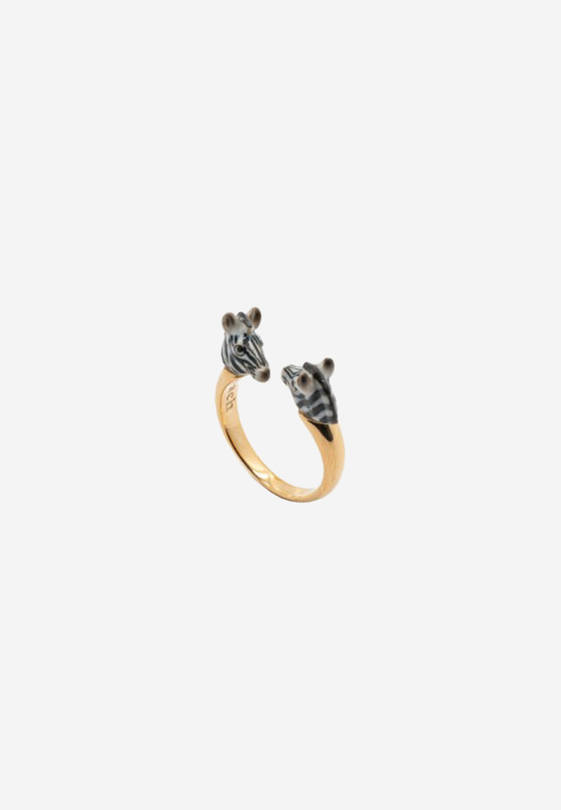 Zebra face to face ring