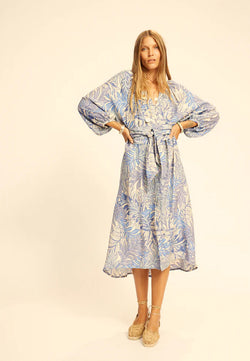 Alex midi dress with sash