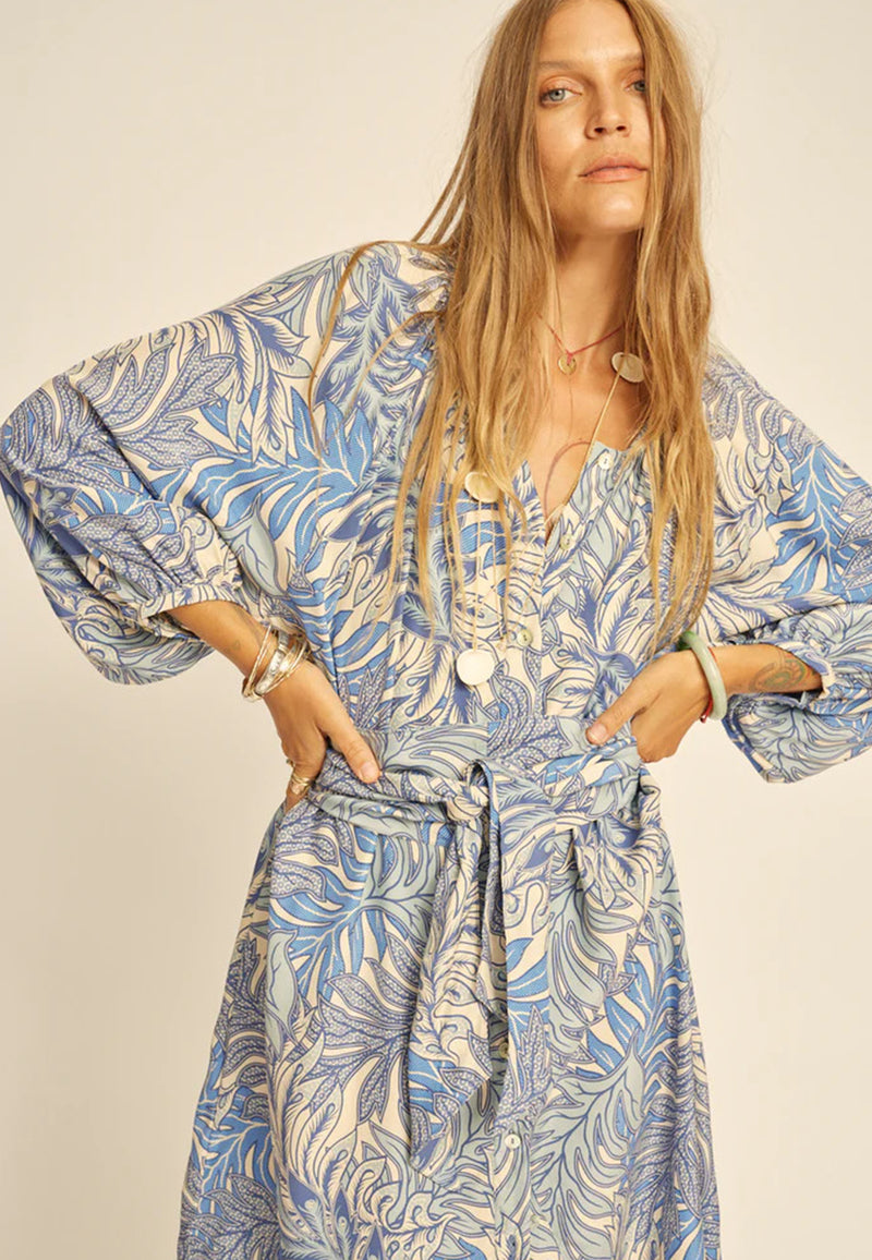 Alex midi dress with sash