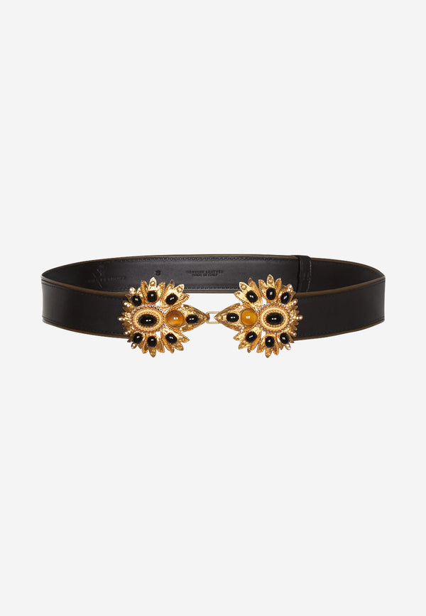 Desert Rose leather belt
