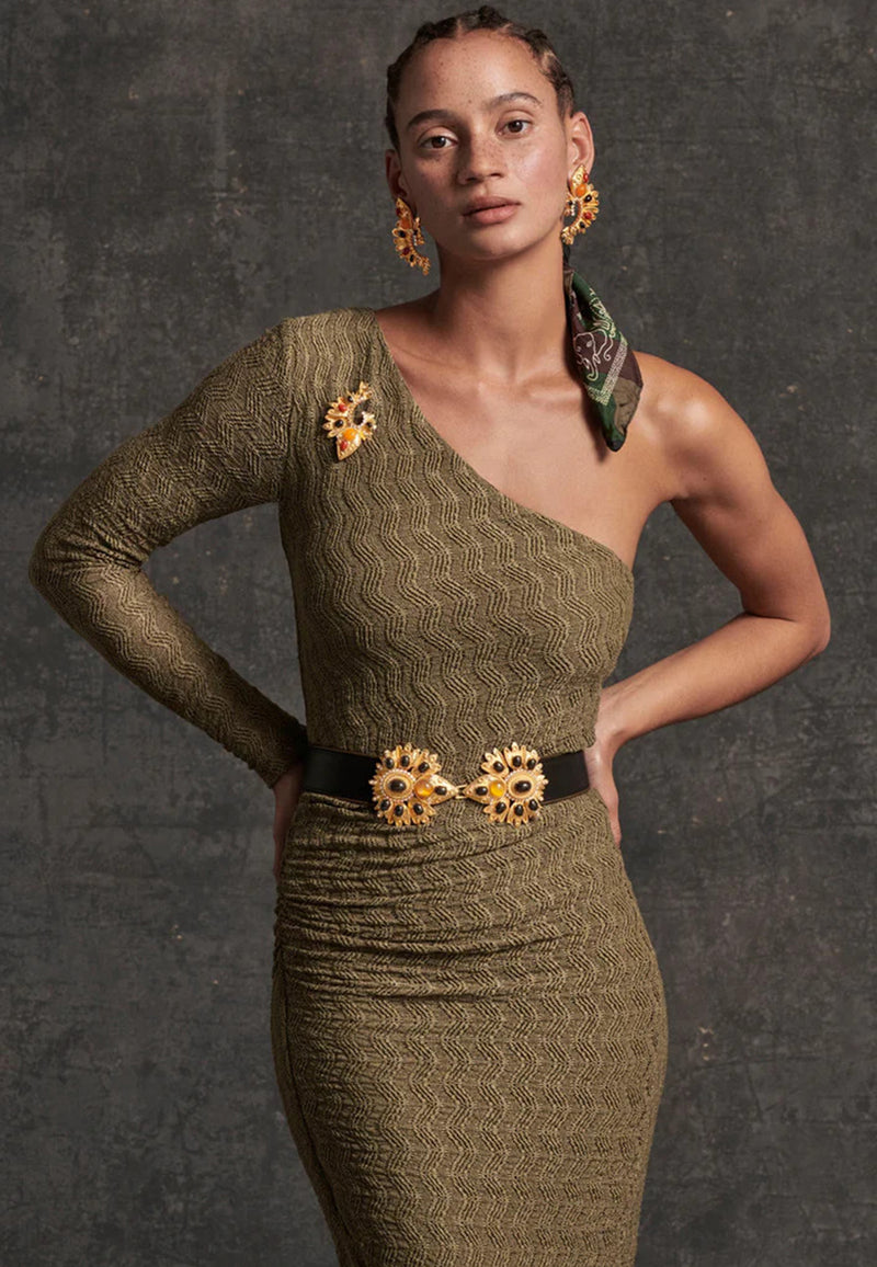 Desert Rose leather belt