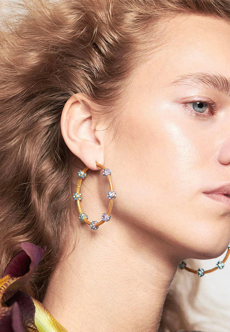 Reef aquamarine earrings