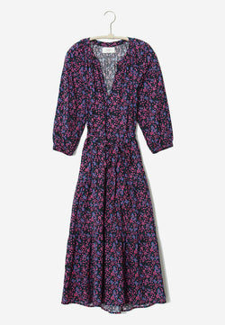 Annieka belted midi dress
