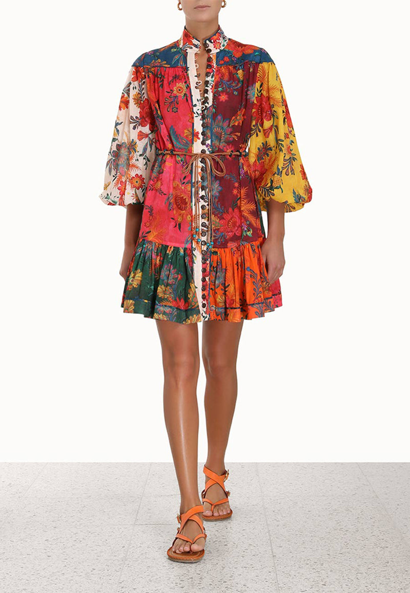 Ginger lantern mini dress